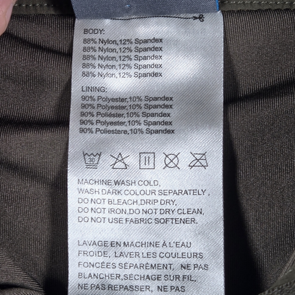Willit Olive Green Outdoor Hiking Camping Skort Womens Size Small - Picture 15 of 16